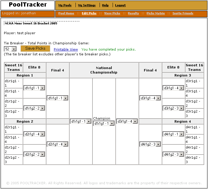 Sweet 16 2021 Ncaa Basketball Bracket Pools Best March Madness Office Pools Online